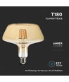 E27 8W LED filament lampa - Amber glas, 620lm, 1800K, 300° ljusspridning