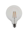 E27 12W G125 LED filament lampa - 1521lm, klart glas, 4000K