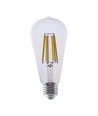 E27 4W LED filament lampa - ST64, 840lm, klart glas, 3000K, varmvit