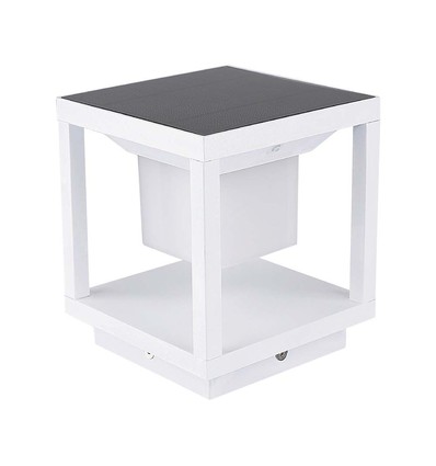 2W Solara LED bedlampa med sensor - IP65, 3000K, vit, solcell, 3 års garanti