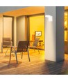 17W Rund LED vägglampa - IP65, vit, 2500lm, 3000K, fasadbelysning