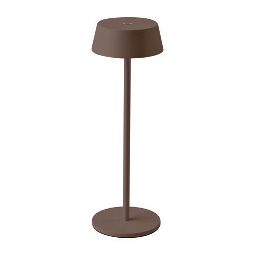 Uppladdningsbar LED bordslampa inne/ute - Corten, touch-dimbar, IP54