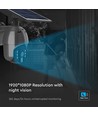 Utomhus WiFi PTZ solcellsdriven kamera - 360° Trygghet, Full HD & Färgnattseende, IP65, Svart