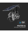 Utomhus WiFi PTZ solcellskamera - 360°, Full HD, IP65, svart