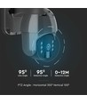 Utomhus WiFi PTZ solcellskamera - 360°, Full HD, IP65, svart