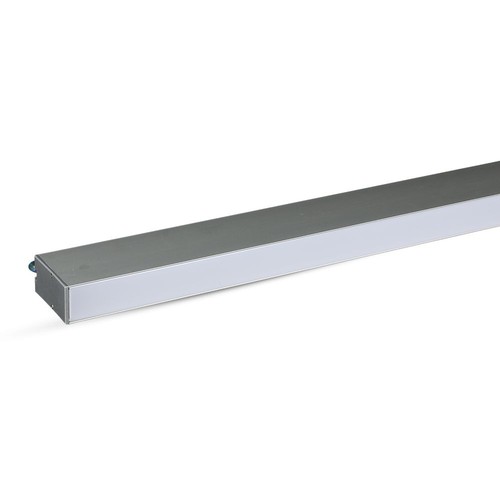 120cm 40W LED linjär armatur med Samsung chip - Silver, 6400K, 120°, inkl. vajerupphäng
