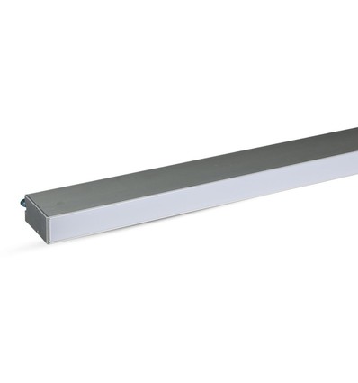 120cm 40W LED linjär armatur med Samsung chip - Silver, 6400K, 120°, inkl. vajerupphäng