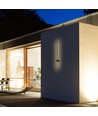 12W LED vägglampa, RA90 - IP65, svart, 1590lm, 3000K, 65cm hög