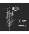 6W LED trädgårdslampa pollare, svart, 102,5 cm - IP65, RA90, 4000K, aluminium