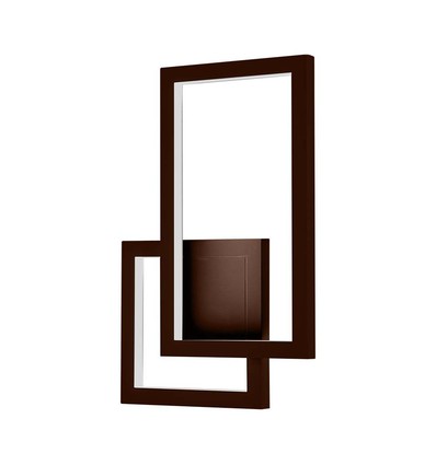 20W modern LED vägglampa - Cortenfärgad, 360°, 2400lm, IP20, 3000K, inkl. ljuskälla