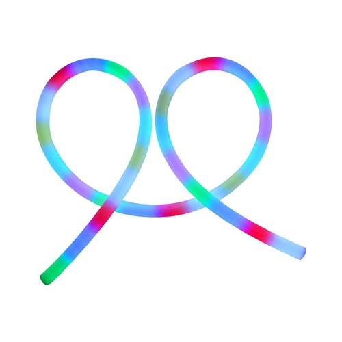 5m 10W/m Magic RGB Neon Flex LED strip, 360° - 24V, IP20, rund, 25mm bredd