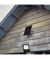 200W LED solcellsstrålkastare med sensor - 1600lm, IP65, inkl. fjärrkontroll, kallvit