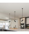 GU10 Teleskopisk taklampa - Svart, aluminium, 83-117cm
