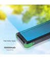 10000mAh Solar Wireless Powerbank, 10W - Svart, aluminium, solcellsladdning