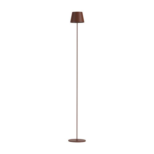 4W LED golvlampa, laddningsbar - IP54, Cortenfärgad, touch dimbar, justerbar höjd 50-130cm, USB-laddning