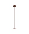 4W LED golvlampa, laddningsbar - IP54, Cortenfärgad, touch dimbar, justerbar höjd 50-130cm, USB-laddning