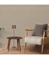 4W LED golvlampa, laddningsbar - IP54, Cortenfärgad, touch dimbar, justerbar höjd 50-130cm, USB-laddning