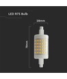 7W LED plastlampa R7S - 3000K