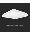 Designer LED-taklampa - 38W, 4000 lumen, 400x400mm, 4000K