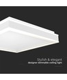 Designer LED-taklampa - 38W, 4000 lumen, 400x400mm, 4000K