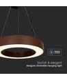 50W LED pendellampa TRIAC dimbar 4000K, Cortenfärgad