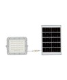 VT LED Solstrålkastare 80W - 6400K, 6000 mAh Batteri, 3m Kabel, Smart IR Fjärrkontroll, Snabbladdning, Vit