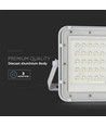 VT LED Solstrålkastare 80W - 6400K, 6000 mAh Batteri, 3m Kabel, Smart IR Fjärrkontroll, Snabbladdning, Vit