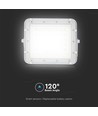 VT LED Solstrålkastare 80W - 6400K, 6000 mAh Batteri, 3m Kabel, Smart IR Fjärrkontroll, Snabbladdning, Vit