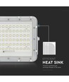 120W Solcells LED strålkastare med 15W panel - 1200lm, IP65, 4000K, inkl. fjärrkontroll och 3m kabel