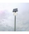 180W LED solcellsstrålkastare, 4000K - Inkl. 20W solcellspanel, IP65, fjärrkontroll, vit