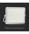 180W LED solcellsstrålkastare, 4000K - Inkl. 20W solcellspanel, IP65, fjärrkontroll, vit