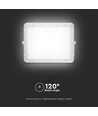 180W LED solcellsstrålkastare, 4000K - Inkl. 20W solcellspanel, IP65, fjärrkontroll, vit