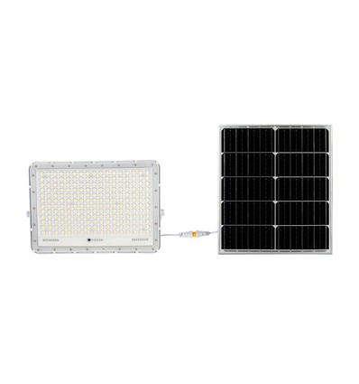 30W Solcells LED strålkastare - 2600lm, IP65, 6400K, inkl. solpanel och fjärrkontroll, utomhus
