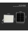30W Solcells LED strålkastare - 2600lm, IP65, 6400K, inkl. solpanel och fjärrkontroll, utomhus