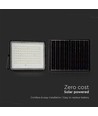 20W solcellsstrålkastare med sensor och fjärrkontroll - 1800lm, IP65, 6400K, svart hölje