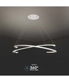 48W LED designer pendel, vit - Triac dimbar, 800x1200mm, 4000K, IP20