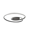 48W LED designer taklampa - 5150lm, Triac dimbar, Ø60cm, svart, 3000K
