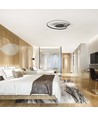 48W LED designer taklampa - 5150lm, Triac dimbar, Ø60cm, svart, 3000K