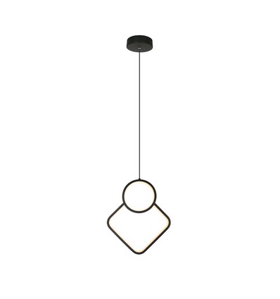 12W LED pendel, vit romb-design - 105lm/W, 28x180cm, modern ljuskrona