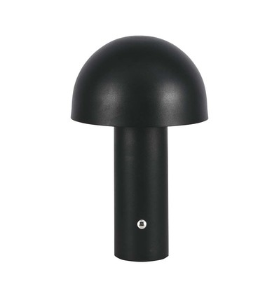 3W uppladdningsbar LED bordslampa, svart - 3-i-1 CCT, dimbar, touch, 5V, 1800mAh batteri