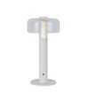 1W LED bordslampa med batteri, vit - Uppladdningsbar, 3000K, touch dimbar, DC 5V