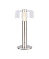 1W uppladdningsbar LED bordslampa, champagne guld - Touch dimbar, USB-C, 3000K, 1800mAh, höjd 30cm