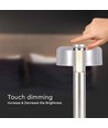 1W uppladdningsbar LED bordslampa, champagne guld - Touch dimbar, USB-C, 3000K, 1800mAh, höjd 30cm
