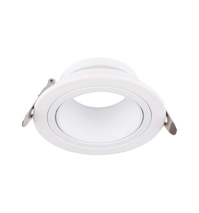 GU10 infälld spotlight Djup - Rund, vit, Ø8,75cm, djup design, bländfri