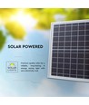 40W LED solcellsstrålkastare med solpanel - 4000K, IP65, fjärrkontroll, utomhus, 3.2V