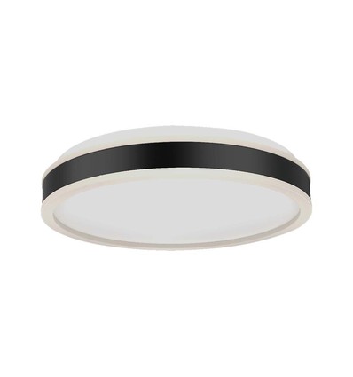 38W Designer LED taklampa - 4000K, vit kant, kvadratisk