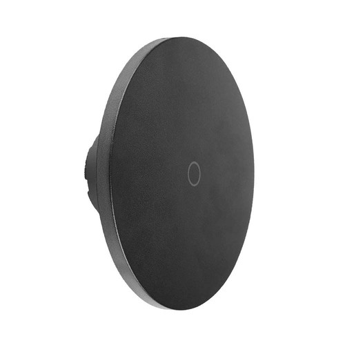 12W rund LED vägglampa, svart - CCT, dimbar, IP65, 1200lm, inkl. ljuskälla