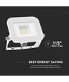 10W LED strålkastare, vit - Samsung LED chip, IP65, ultra-tunn design, 4000K, utomhus