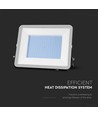 200W LED strålkastare, Samsung LED chip - 185lm/W, IP65, 4000K, svart, 5 års garanti