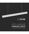 120cm 40W LED ljusskena - 107lm/W, vit, connectable, IK08, 4000K